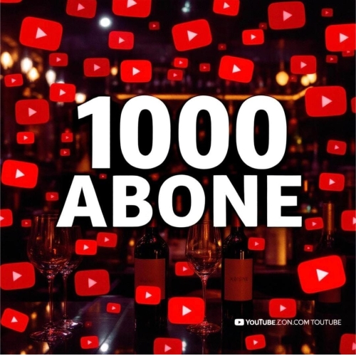  1000 ABONE YOUTUBE
